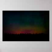 Landschap Noordelijke Lichten Poster (Voorkant)