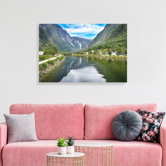 Landschap Noorwegen Canvas Afdruk (Insitu (Woonkamer))