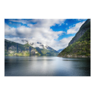 Landschap Noorwegen Foto Afdruk