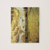 Landschap onder een Stormy Sky van Vincent van Gog Legpuzzel (Verticaal)