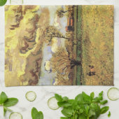 Landschap onder een Stormy Sky van Vincent van Gog Theedoek (Gevouwen)