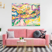 Landschap op La Ciotat | Georges Braque | Canvas Afdruk (Insitu (Woonkamer))