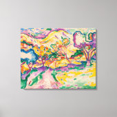 Landschap op La Ciotat | Georges Braque | Canvas Afdruk (Voorkant)