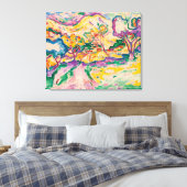 Landschap op La Ciotat | Georges Braque | Canvas Afdruk (Insitu (Slaapkamer))