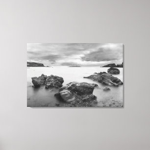 Landschap op West Shetland Canvas Afdruk