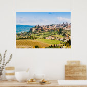 Landschap over Orvieto Poster (Keuken)