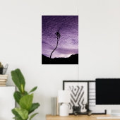 Landschap Paarse Sky Poster (Thuiskantoor)