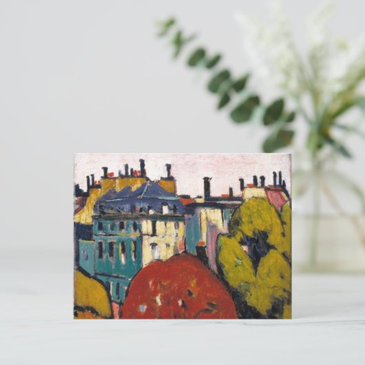 Landschap, Parijs | Henry Lyman Saen Briefkaart (Staand voorkant)