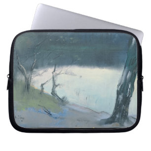 Landschap (pastel op canvas) laptop sleeve