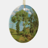 Landschap Paysage Frederic Bazille Impressionist Keramisch Ornament (Rechts)