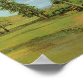 Landschap Paysage Frederic Bazille Impressionist Poster (Hoek)