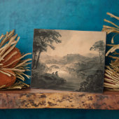 Landschap (pen en inktwas) fotoplaat (Zijkant)