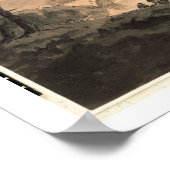 Landschap (pen en inktwas) poster (Hoek)