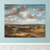 Landschap, Philips Koninck, 1676 Canvas Prin (Insitu (Houten vloer))