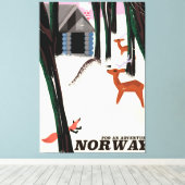 Landschap poster canvas afdruk (Insitu (Houten vloer))