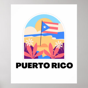 Landschap Puerto Rico Poster