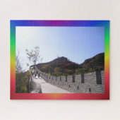 Landschap Puzzle: Chinese muur regenboog Legpuzzel (Horizontaal)