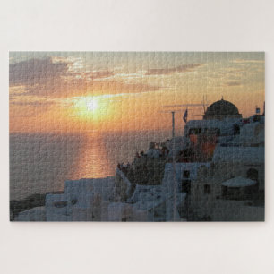 Landschap Puzzle: Santorini Sunset Legpuzzel