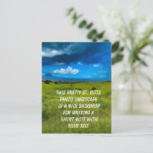 Landschap Saint Kitts Briefkaart (Staand voorkant)