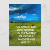 Landschap Saint Kitts Briefkaart (Voorkant)