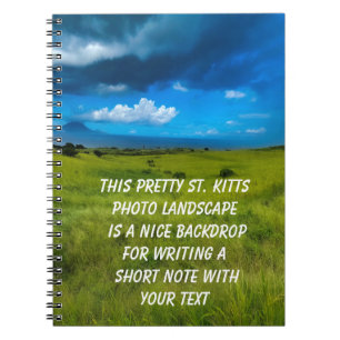 Landschap Saint Kitts Notitieboek
