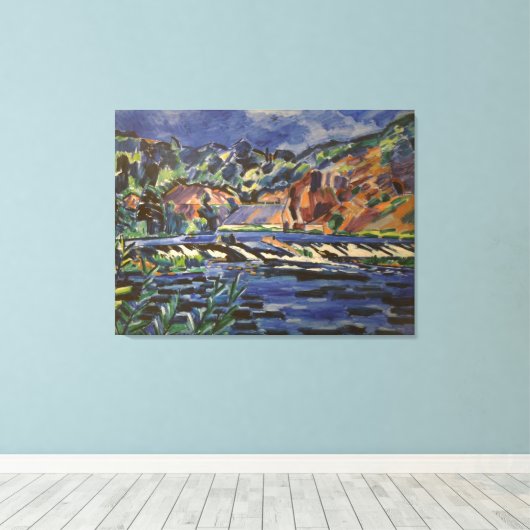 landschap Sazava Canvas Afdruk (Insitu (Houten vloer))