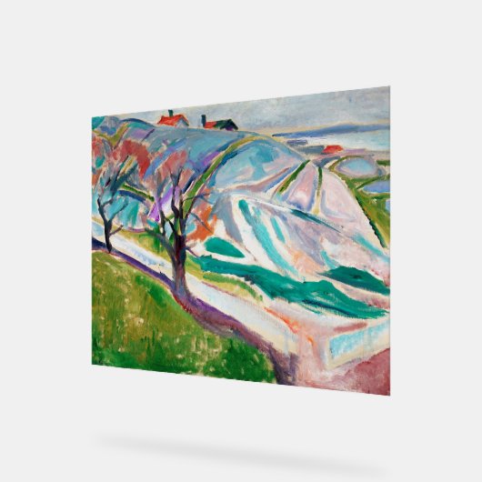 Landschap Schilderen Edward Munch Acryl Bord (Hoek)