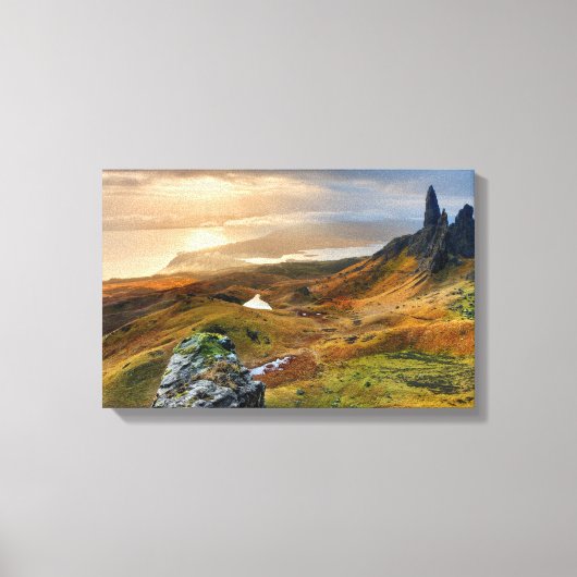 Landschap Schotland Schilderachtig Rolling Hills Canvas Afdruk (Voorkant)