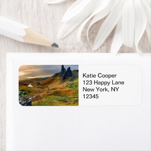 Landschap Schotland Schilderachtig Rolling Hills Etiket (Insitu)