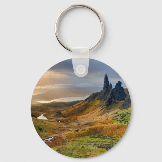 Landschap Schotland Schilderachtig Rolling Hills Sleutelhanger (Voorkant)