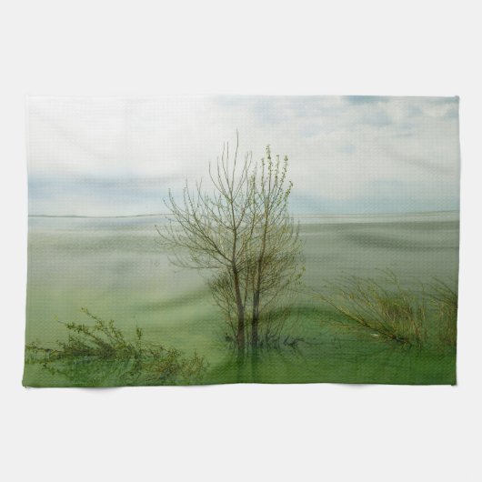 Landschap Serene Waterscape Theedoek (Horizontaal)