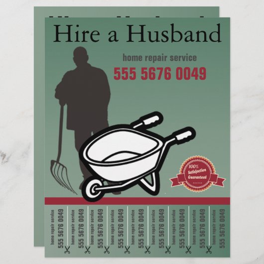 Landschap Service Handyman Small Business Flyer (Voorkant / Achterkant)