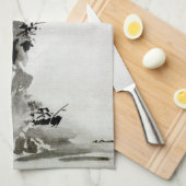 Landschap Sesshu Toyo Haboku-Sansui Theedoek (Quarter Fold)