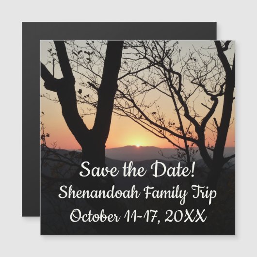 Landschap Shenandoah Sunset National Park (Voorkant / Achterkant)