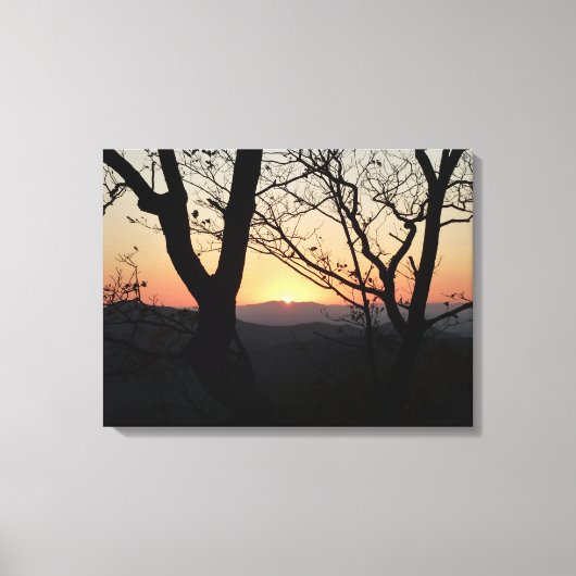 Landschap Shenandoah Sunset National Park Canvas Afdruk (Voorkant)