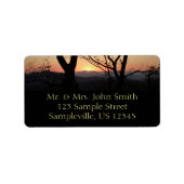 Landschap Shenandoah Sunset National Park Etiket (Voorkant)