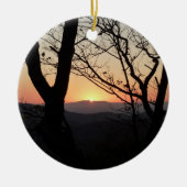 Landschap Shenandoah Sunset National Park Keramisch Ornament (Voorkant)