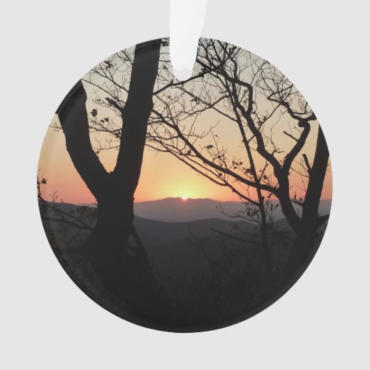 Landschap Shenandoah Sunset National Park Ornament (voorkant)