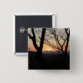 Landschap Shenandoah Sunset National Park Vierkante Button 5,1 Cm (Voorkant /achterkant)