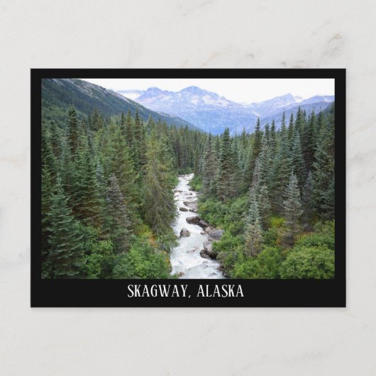 Landschap Skagway Alaska Briefkaart (Voorkant)