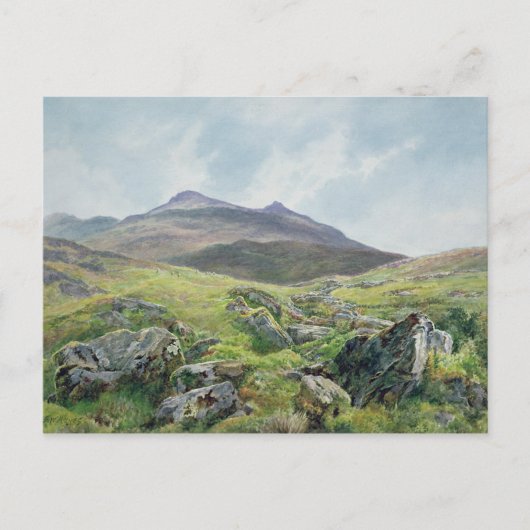Landschap, Snowdon Briefkaart (Voorkant)