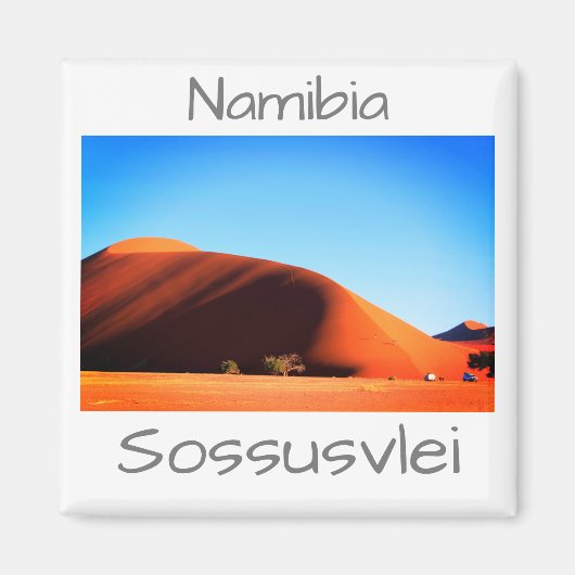 Landschap Sossusvlei Magnet Namibia Sand Dunes Magneet (Voorkant)