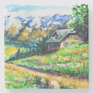 Landschap Stenen Onderzetter