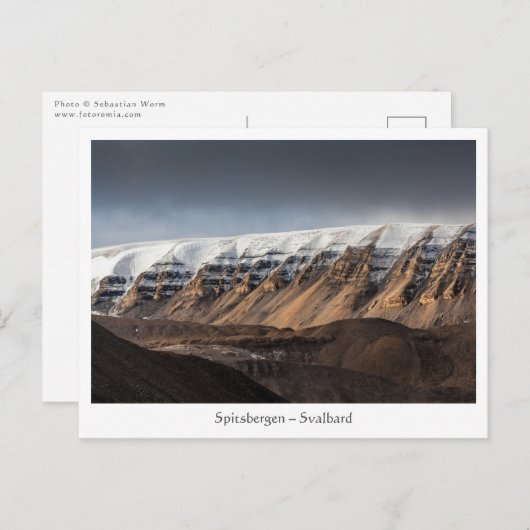 Landschap Svalbard Briefkaart (Voorkant / Achterkant)