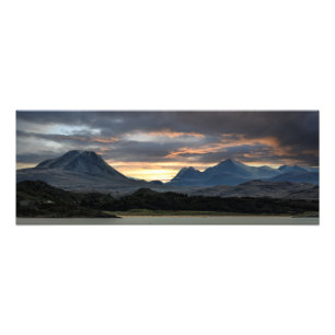 Landschap Torridon Mountains Gairloch Foto Afdruk