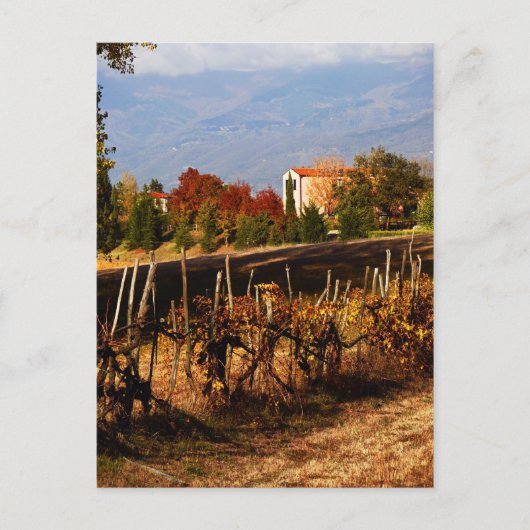 Landschap Toscane Autumn Briefkaart (Voorkant)