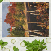 Landschap Toscane Autumn Theedoek (Gevouwen)