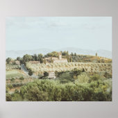 Landschap Toscane zachte kleuren Poster (Voorkant)
