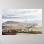 Landschap Toscane zachte kleuren Poster (Voorkant)