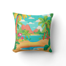 Landschap tropisch eiland Sierkussen